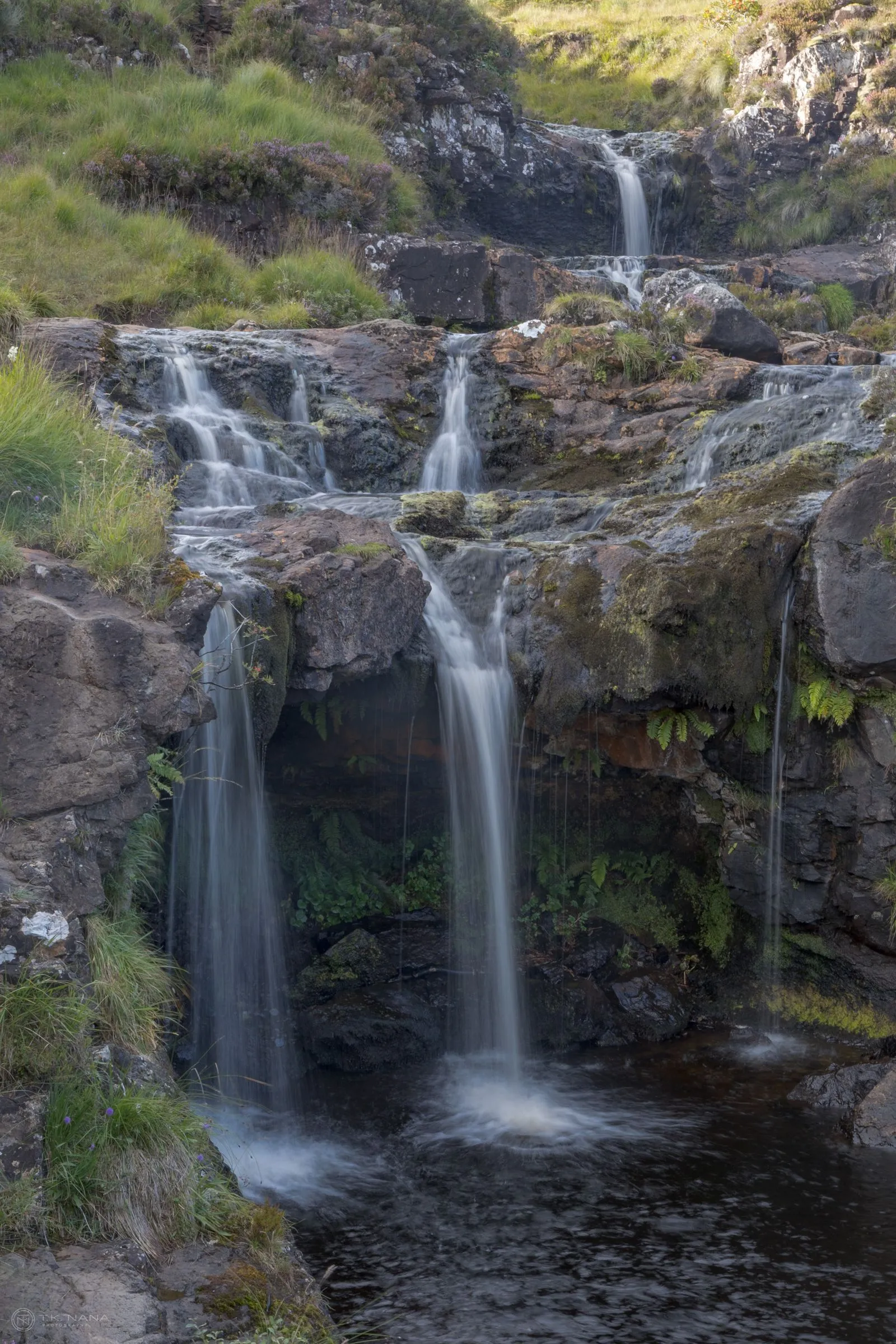 Tiered waterfalls at the Fairy Pools